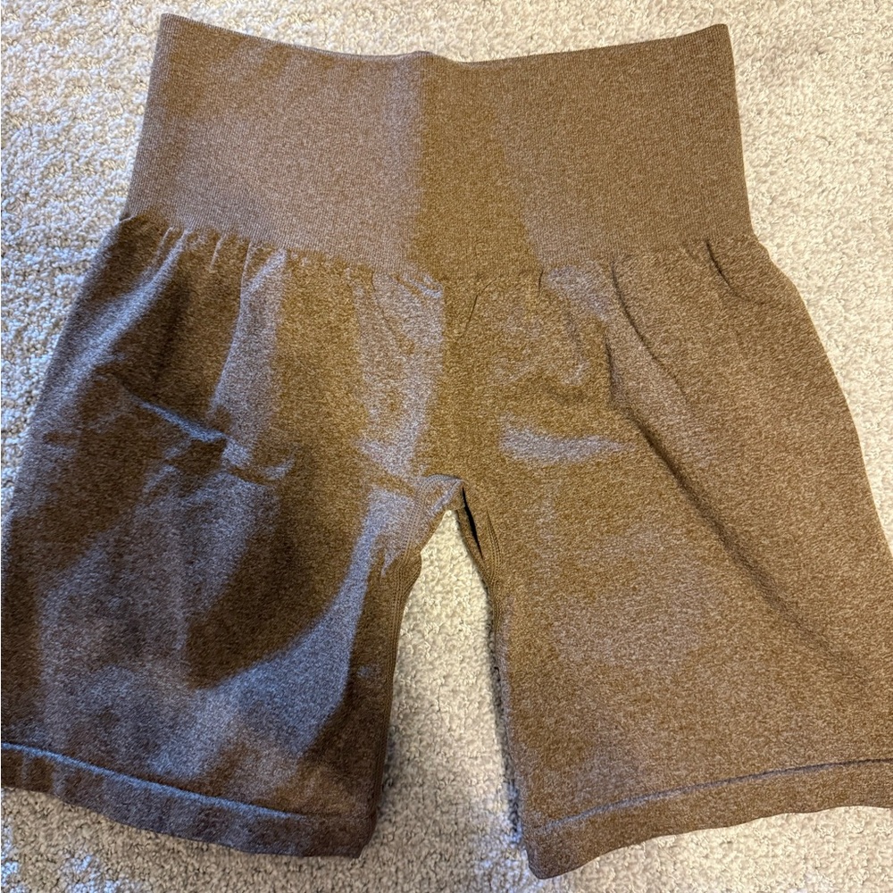 NVGTN Brown Women's High-Waisted Shorts